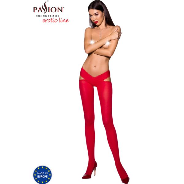 PASSION - TIOPEN 005 RED TIGHTS 1/2 60 DEN